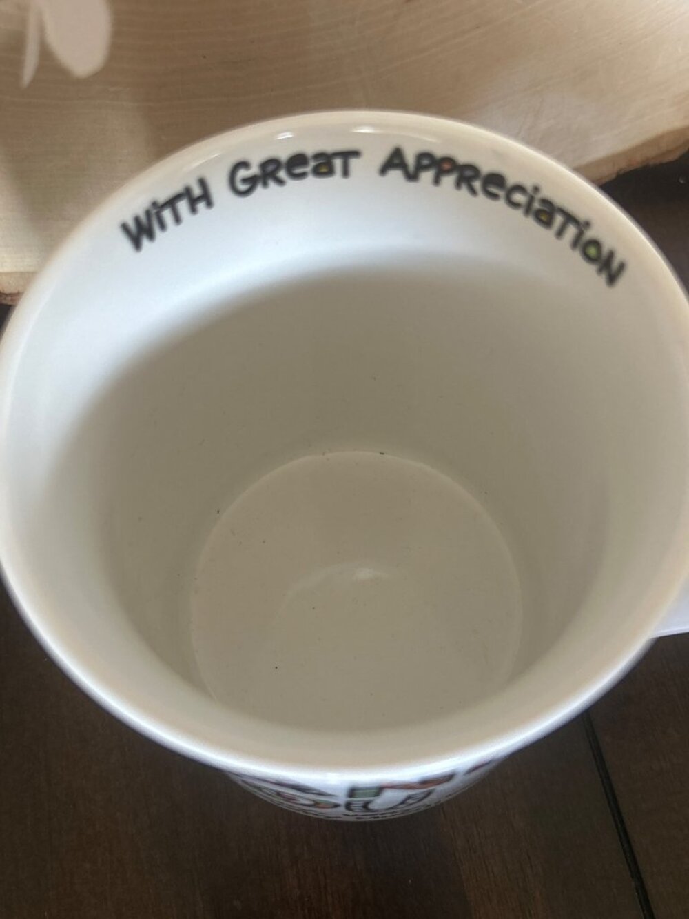 Our Name Is Mud Thank You Mug With Gratitude & Heart Design Dishwasher Safe - Picture 5 of 10